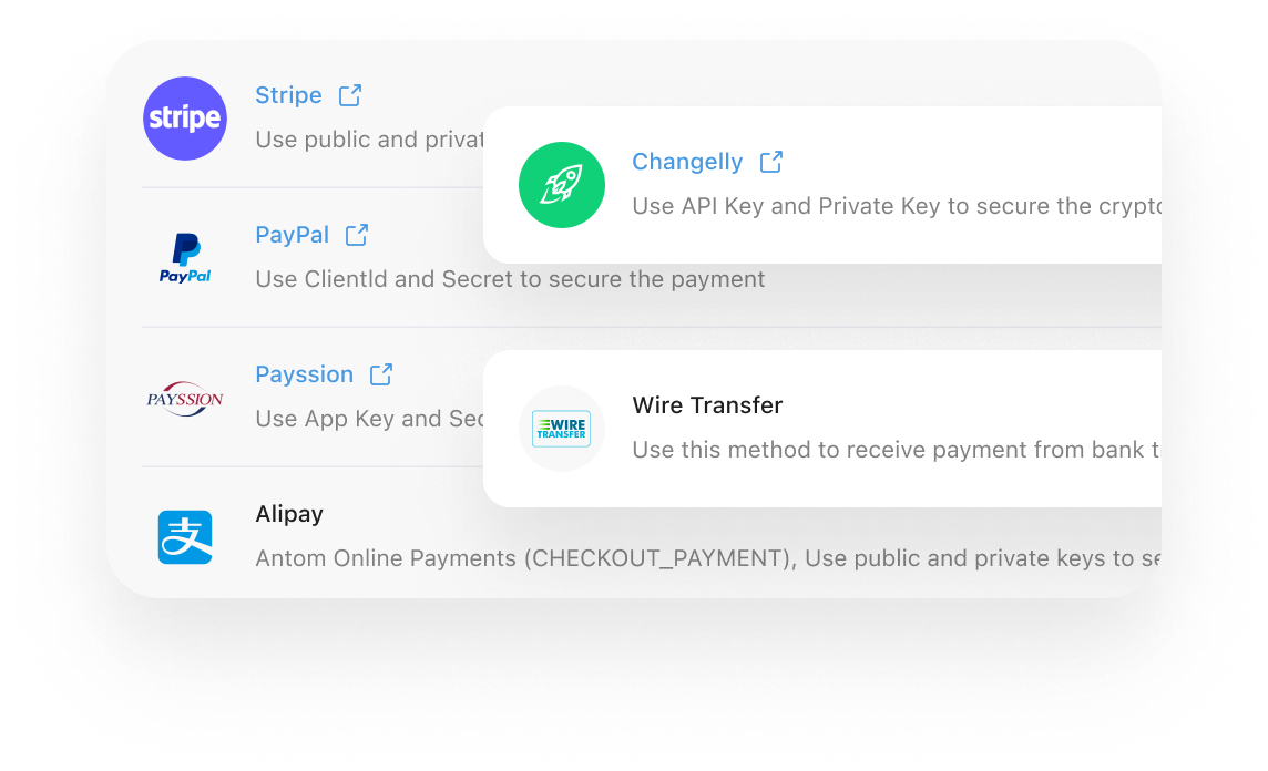 Connect Multiple Payment Gateways